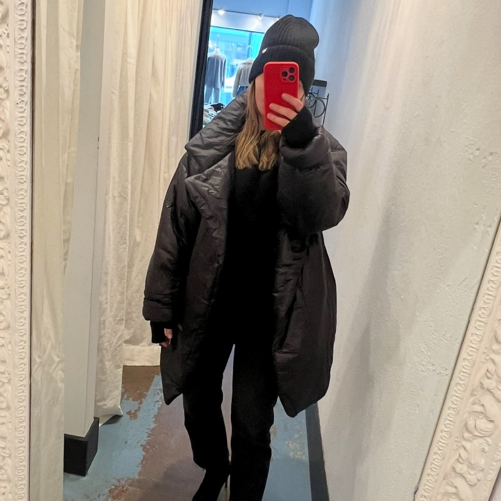 Norma Kamali Oversized Black Puffer Jacket